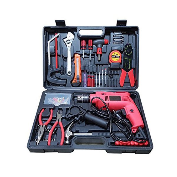 KUMAKA | Powerful 13 mm Reversible Drill Machine with Screwdriver Kit with 101 Pieces Tool Accessories