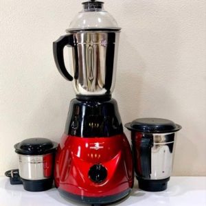 KUMAKA Hi Prestiges Kitchen Queen 600 Watts Mixer Grinder with 3 Jars (Red, Black)