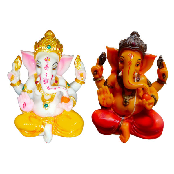 Kumaka | Hindu Lord Ganesha Idol | Mukut Ganesh | Elephant God Head Statue
